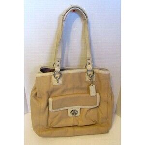 Coach Vintage Y2K Penelope Shoulder Bag Luxury Tan Leather Tote Purse F19264